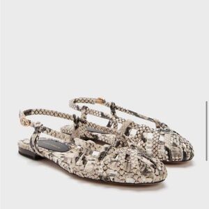 Tuckernuck Snakeskin Leather Anabel Sandals New in box Size 6.5